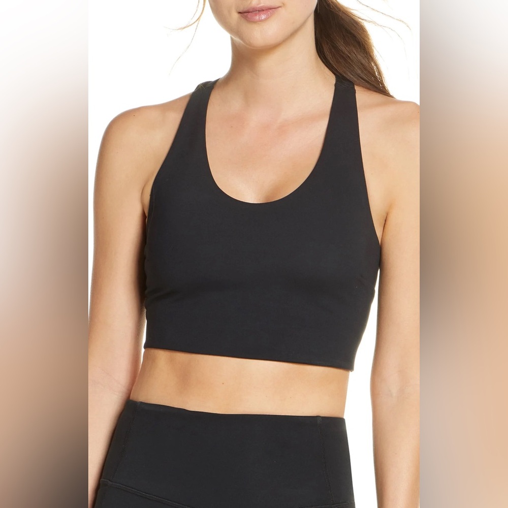 Zella • Studio Light Longline Bra • Black • Size Medium